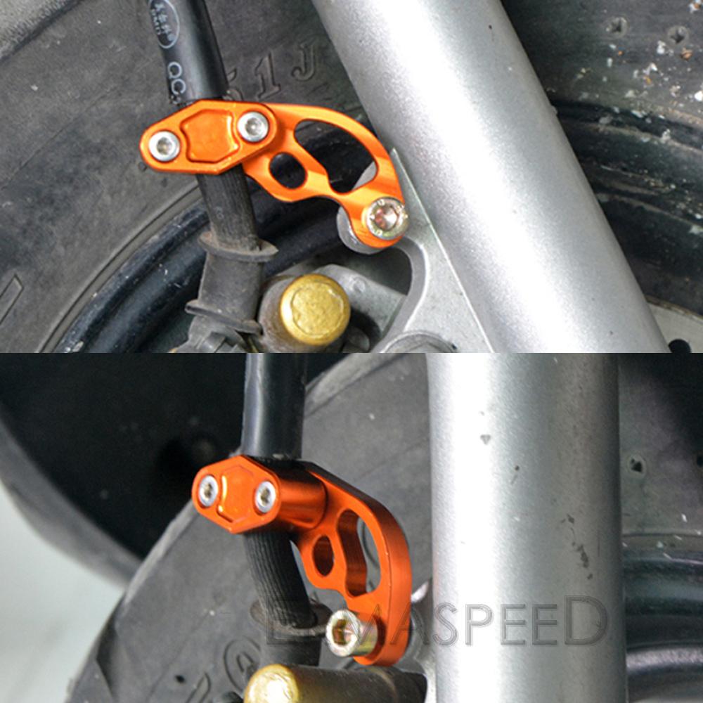 Алюминиевые зажимы для масляных трубок мотоцикла с ЧПУ, универсальные аксессуары для мотоциклов, модифицированный зажим для тормозного троса для