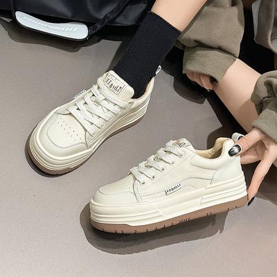 Кожаные бархатные белые туфли из цельной коровьей кожи, кеды, женская весенне-летняя новинка, женская обувь, повседневные универсальные бархатные туфли-хлебушки