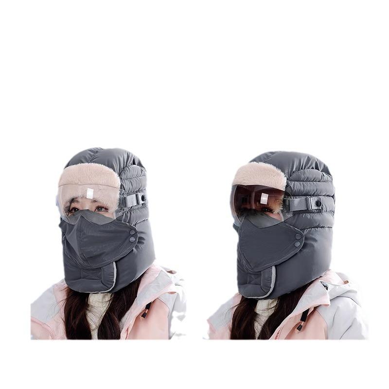 Новая зимняя шапка-ушанка для мужчин и женщин, для езды на велосипеде, электровелосипеде, ветрозащитная, холодостойкая, с толстой защитой ушей, теплая, уличная, хлопковая шапка