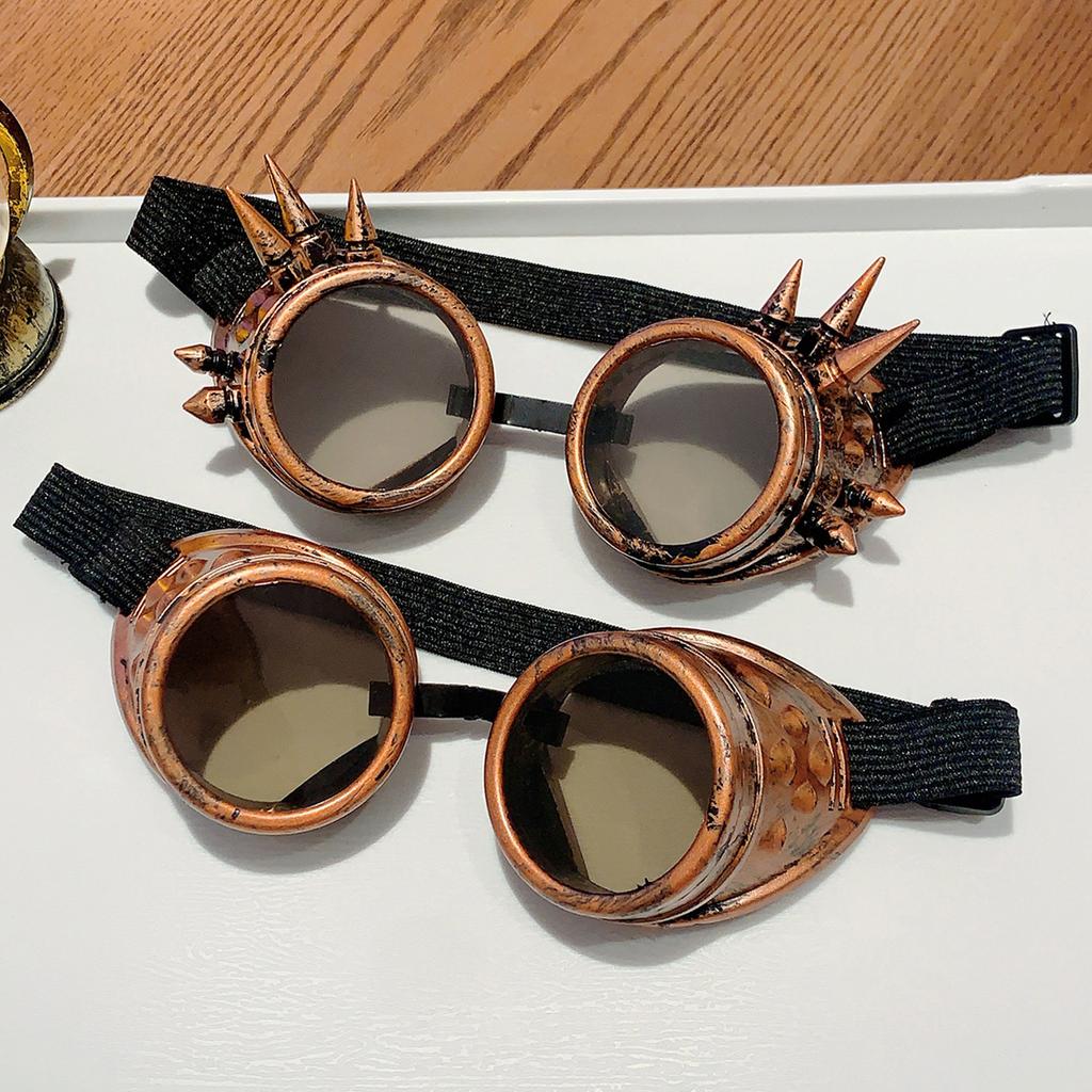 Ретро-панк-стиль паровых очков для декора на Хэллоуин, подарков на вечеринку, стильных солнцезащитных очков для косплея