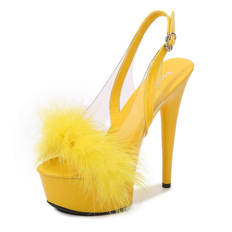 Босоножки модели автомобиля на платформе для ночного клуба на шпильках, женские подиумные стальные трубки