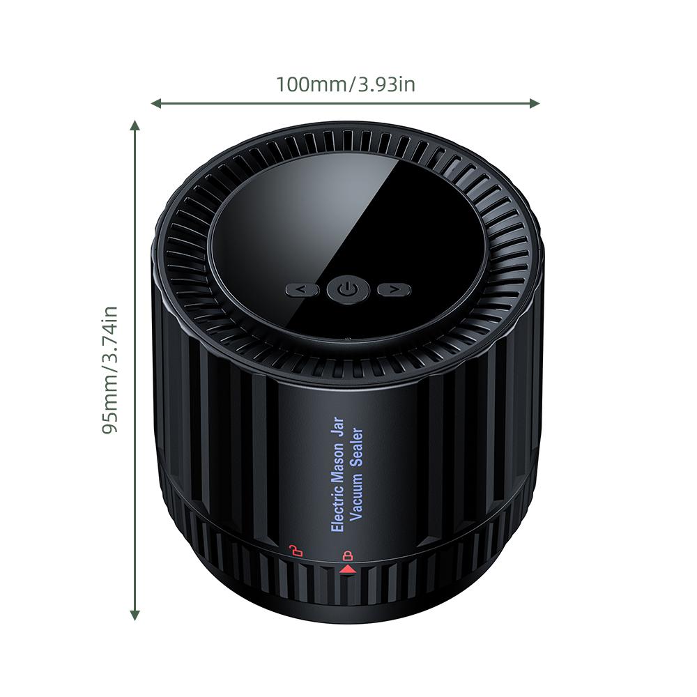 Электрический вакуумный упаковщик Mason Jar HD с ЖК-цифровым дисплеем, беспроводной комплект вакуумного упаковщика с возможностью записи