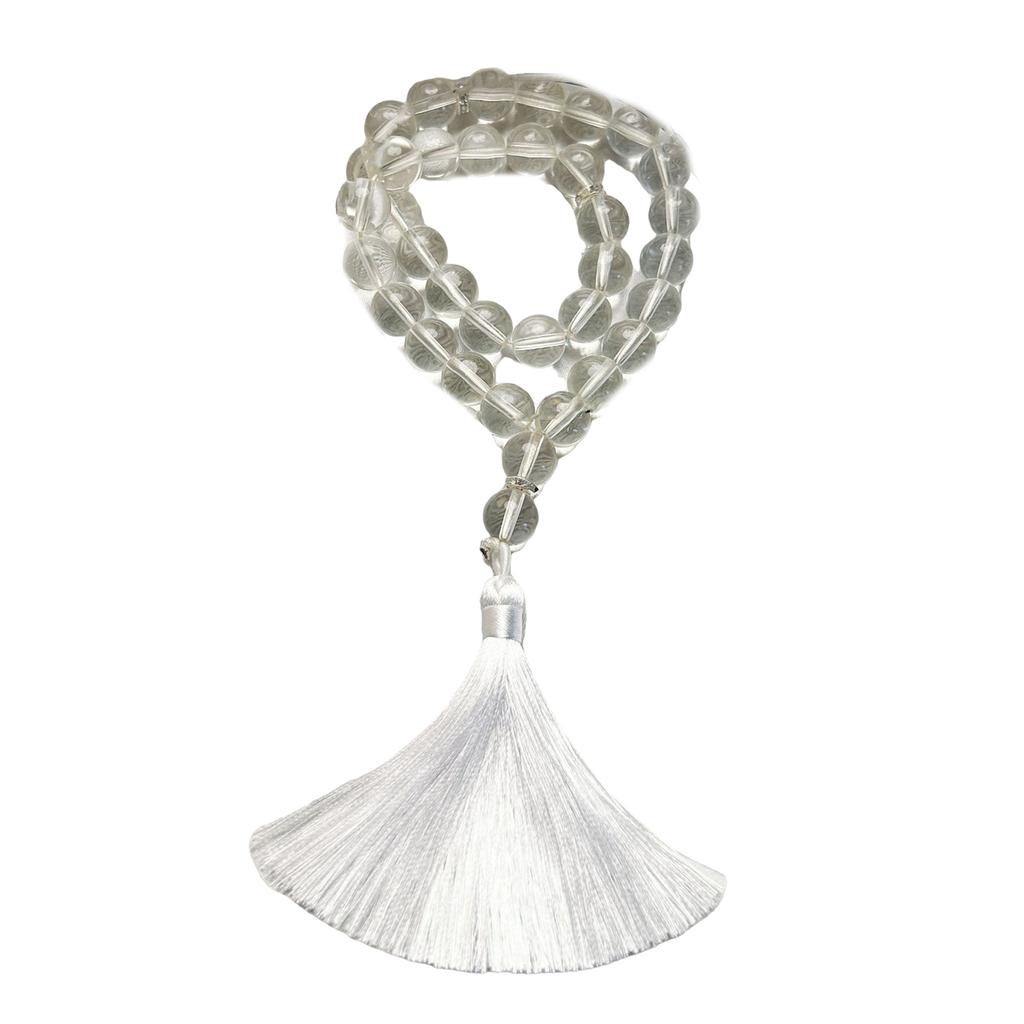 Браслет из стеклянных бусин, бусины розария и подвески с бахромой для молитвенных медитаций, элегантные стеклянные зерна розария