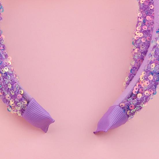 Обруч для волос для девочек с узлом, блестящий, с пайетками, эластичная повязка на голову, удобная посадка, блестящая сверкающая повязка для волос, аксессуары для волос