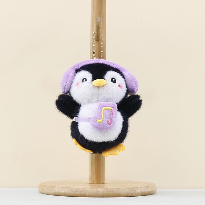 Animal Cute Penguin Plush Toy Keychain With Pp Cotton Filling For Idea Gift