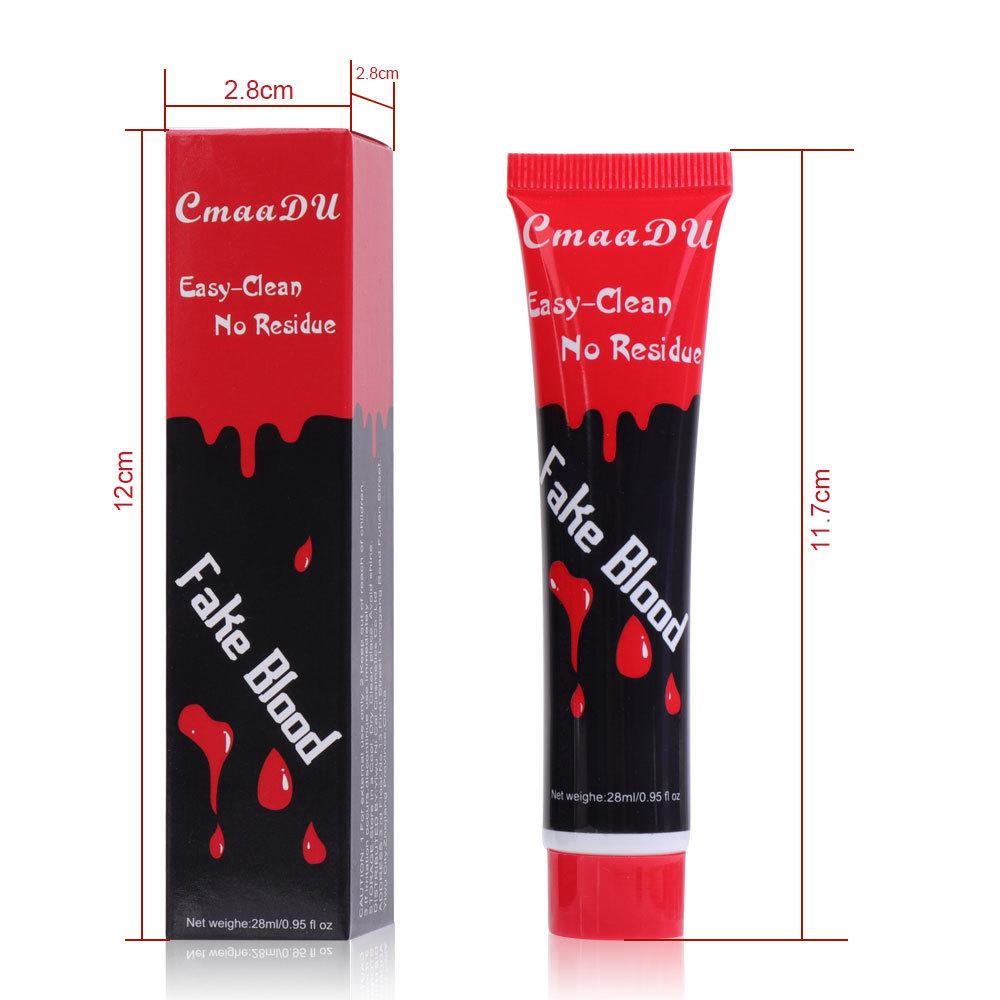 CmaaDU Хэллоуин Поддельная кровавая краска для лица Cos Костюм