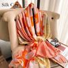 High-quality Luxurious Silk Scarves Headband Scarfs Neck Scarf For Women Chain Silk Scarf Women's Decorative Shawl