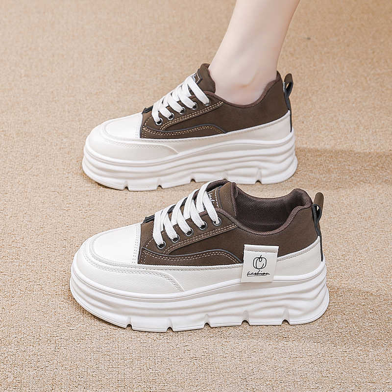 Мода Ключевая Высота Перфорированные Кроссовки Женские Вулканизированные Серые Кроссовки Красные Белые Туфли Спортивная Обувь Тренировочный Бренд