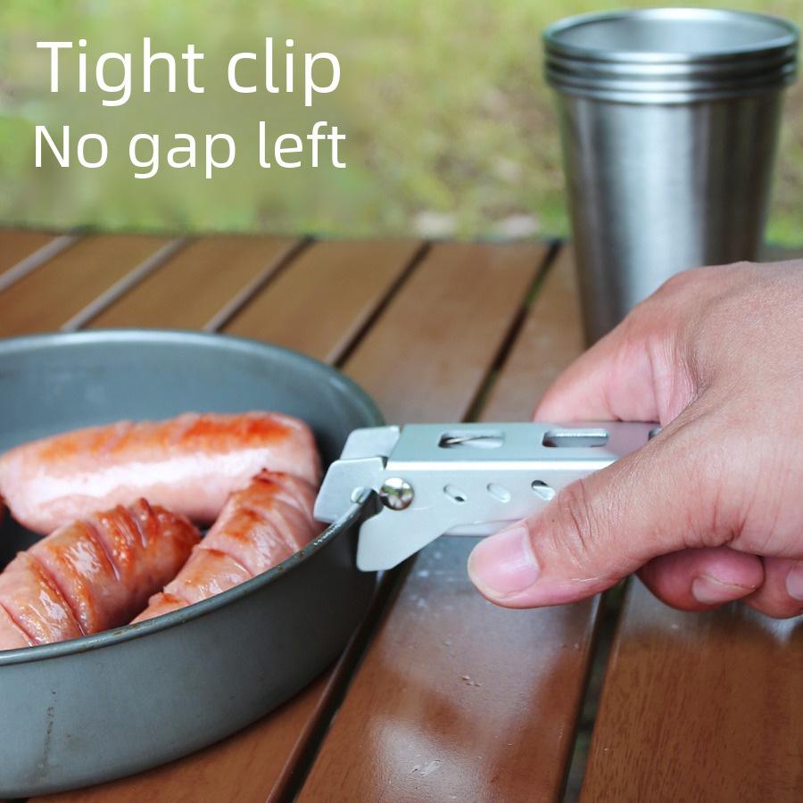 Outdoor Anti-Scalding Food Clip for Camping, BBQ, and Microwave