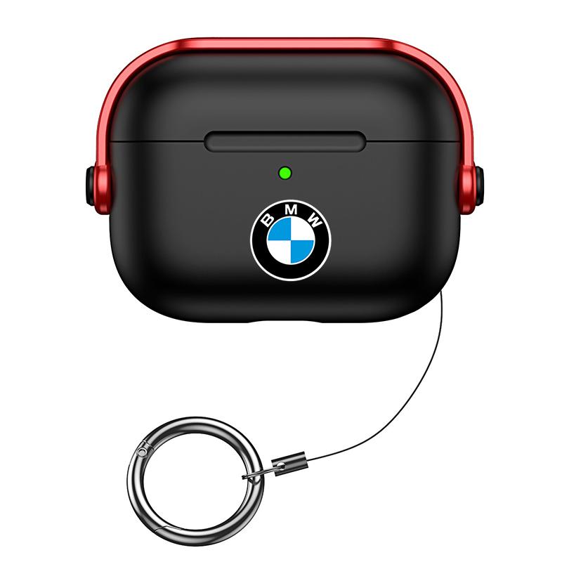 For BMW M Performance E46 E90 E60 360° Adjustable Wireless Bluetooth Earphone Case Air pods 1/2/3/4 Pro2 Soft Cover Key Case TS2
