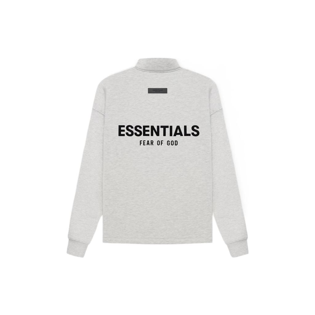 Fear of God Essentials Свитшот унисекс SS22 Свободный с воротником-стойкой и флисовой подкладкой Мужские Топы Светло-овсяный FOG-SS22-603
