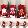 Medium Linen Christmas Stockings Christmas Decoration Christmas Gift Bags Gift Bags Christmas Hanging Stockings
