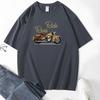 New Summer Men's Fashion T-shirt Personality Motorcycle Printed Men's T-shirt Top