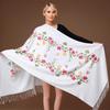 New Chinese Embroidered Scarf for Woman Luxury Brand Imitation Cashmere Hand-embroidered Warm Shawl Autumn and Winter Thickened