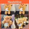 Butter Bear Cute Plush Toys Cartoon Stars Hairpin Apron Doll Children Gifts