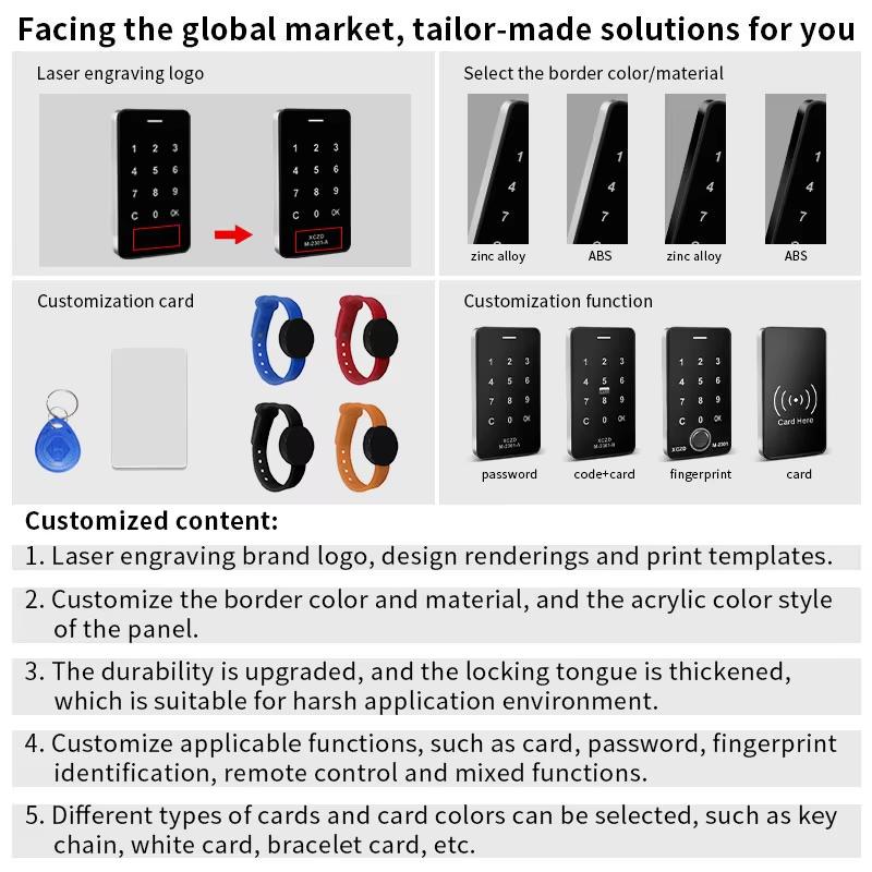 Factory Direct Zinc Alloy Gym Locker Keyless Password Digital Lock Electronic Cabinet Lock Smart Lock