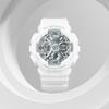 Casio Часы с кварцевым механизмом Женские часы Серебристый циферблат GMA-S120VA-7APR-