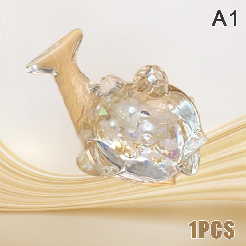 Светящийся маленький дельфин, украшение, мини-светящееся животное, подвеска, микро-сад, ландшафт, аквариум, украшение для рабочего стола