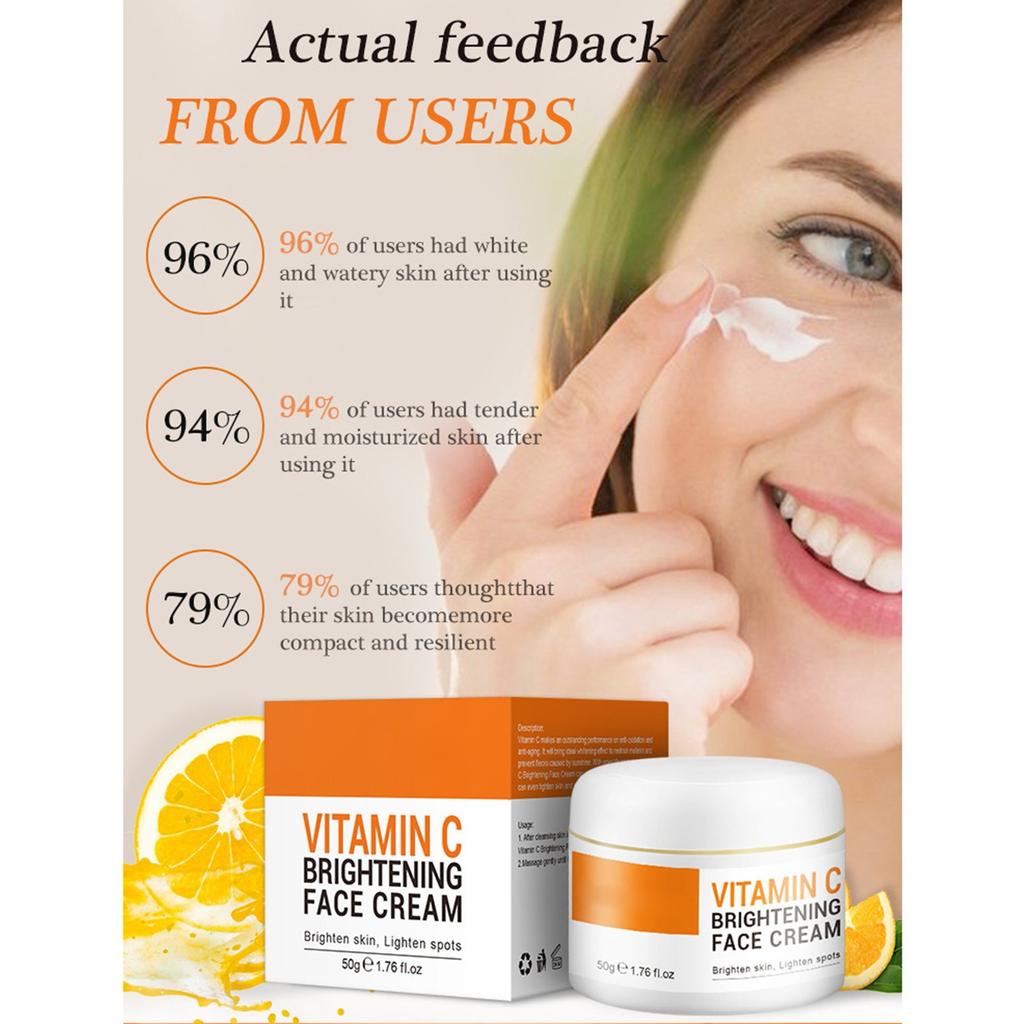 Увлажняющий и восстанавливающий VC отбеливающий антивозрастной осветляющий эффект эффективно защищает поврежденную кожу подарок для девочек 50 мл