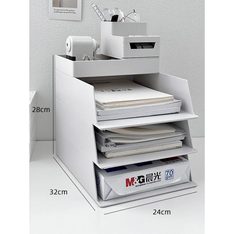 Многофункциональный настольный органайзер: Папка-органайзер формата А4, Подставка для ручек, Офисная стойка для хранения