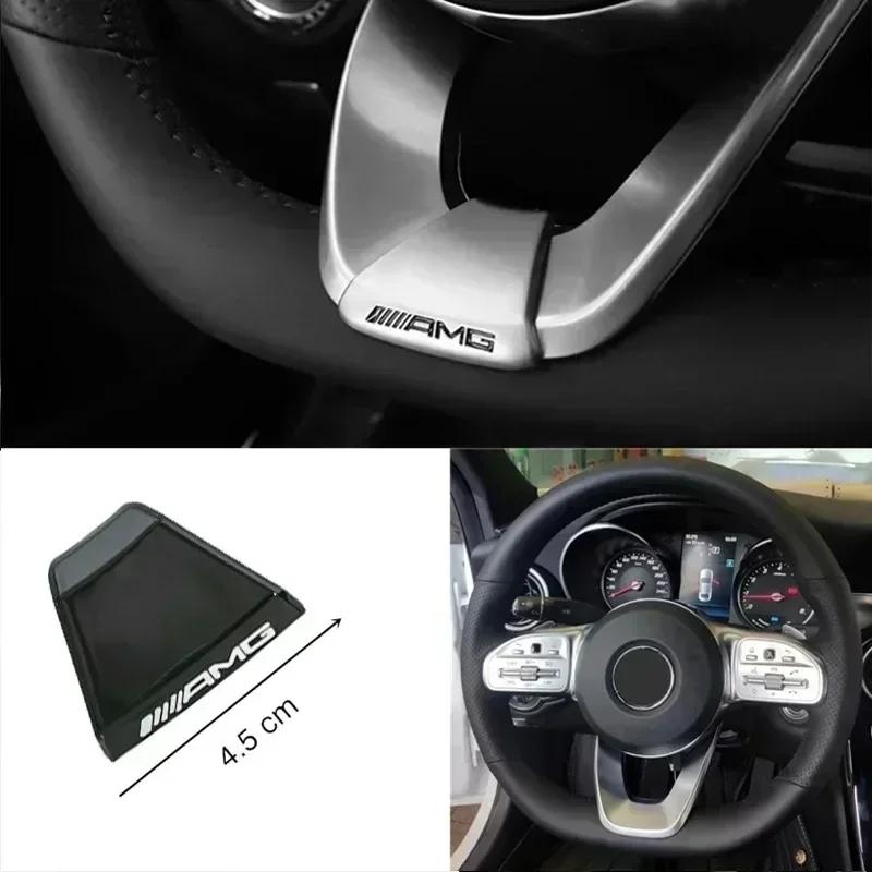 AABCF1 AMG Значок Наклейки на Руль Автомобиля Аксессуары Для Mercedes Benz AMG W206 W204 W205 W212 W213 W221 W222 W223 W251 W464 GLE