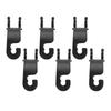 6Pcs Car Seat Headrest Hook ABS 10KG Vehicle Headrest Hook for Clothes Handbag Bottle