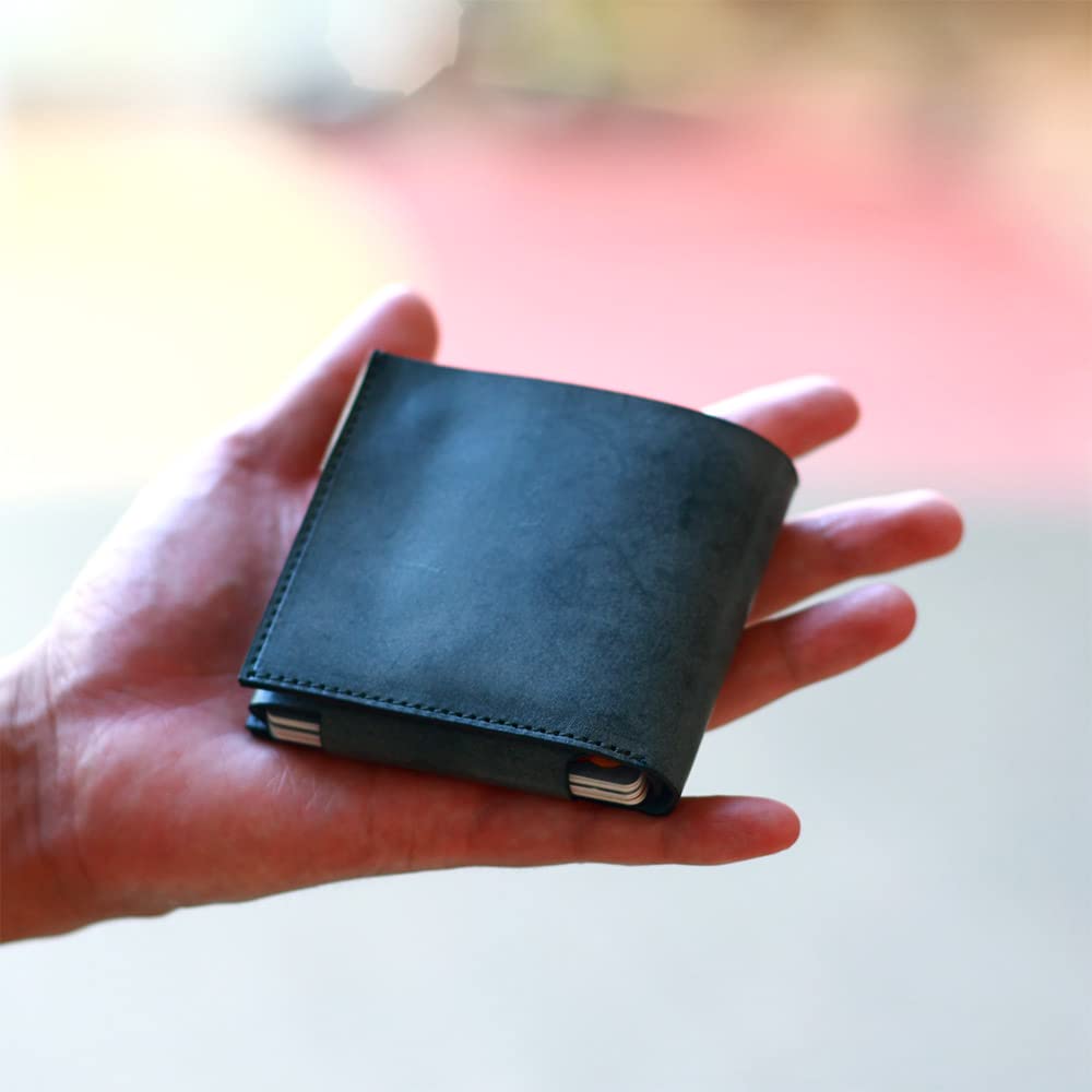 AGILITY Affa Bifold Wallet Genuine Leather Compact Thin Double Layer Small "Loft Wallet" Men's