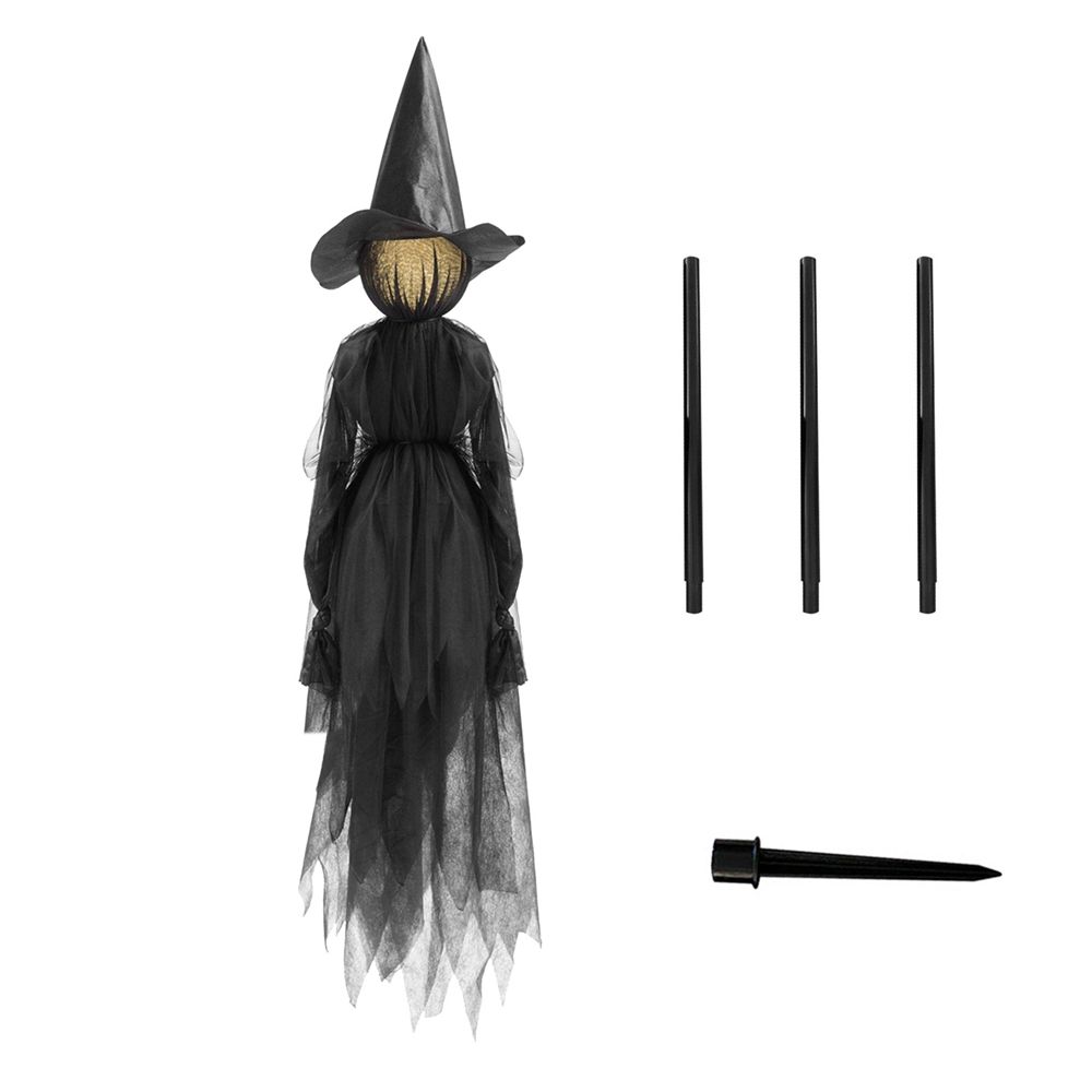 Sensor Party Decor Outdoor Halloween Decorations Screaming Witches Halloween Prop Light-Up Witches