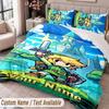 Custom Name Text 3Pcs Bedding Set Zelda Duvet Cover And Two Pillowcases