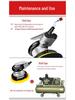 Handheld Air Grinder: Pneumatic Sandpaper Machine for Dry Grinding, Car Waxing & Polishing