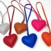 Love PU Leather Hanger PU Leather Bag Pendant Lovely Heart Keychain Women