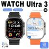 2025New DT Ultra 3 Pro Google Map NFC SmartWatch 32G Memory Music Video NFC Bluetooth Call Waterproof SmartWatch