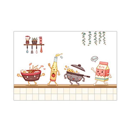 Кухонные обои самоклеящиеся маслостойкие наклейки на стену водонепроницаемый фартук защита стены