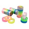 6 рулонов/набор декоративная лента липкая бумага радужная васи малярный скотч канцелярские принадлежности