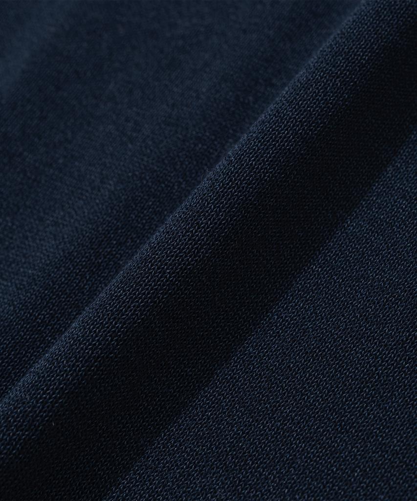 KNITTED Shellon Cooling Single Crop Round Knit Navy