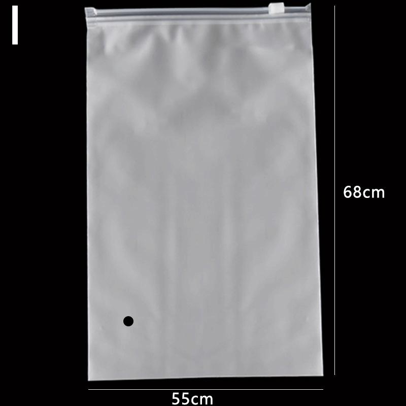 1pc Casual Scrub Storage Bag Ziplock Bags Resealable Thick Portable High Quality Big Size