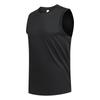 Men's Summer Ice Silk Quick Drying Tank Top Round Neck Sports Sleeveless T-shirt Breathable Loose Size