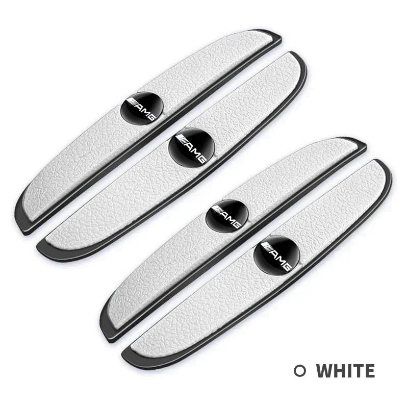 JCG1 4Pcs Car Door Bumper Rubber Anti-collision Stickers For Mercedes Benz AMG W204 W205 W203 W211 W212 W213 W201 W210 Accessories