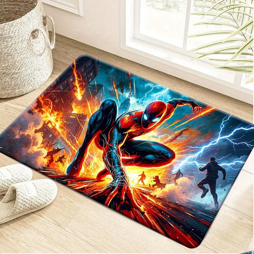 A Licensed Marvel Character Printed Mat, a Large Cartoon Anime Printed Doormat Suitable for Living Rooms, Bedrooms, Outdoor Ba