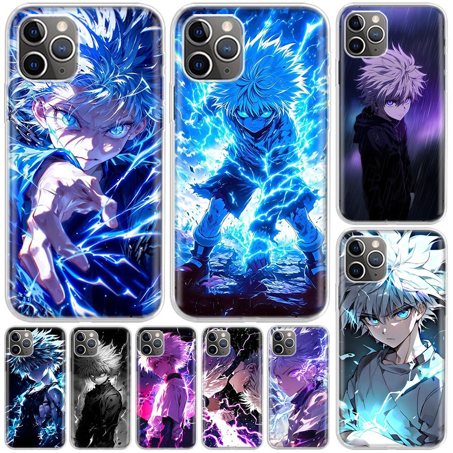 Чехол Hunter X-Hunters Killua для iPhone 17 Air 16 16E 15 Pro Max 14 Plus 13 Mini Чехол для телефона 12 11 7 8 SE Индивидуальная печать