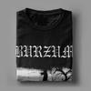 Повседневная футболка Burzum для мужчин, хлопковая футболка с круглым воротником, футболка с коротким рукавом, графическая одежда