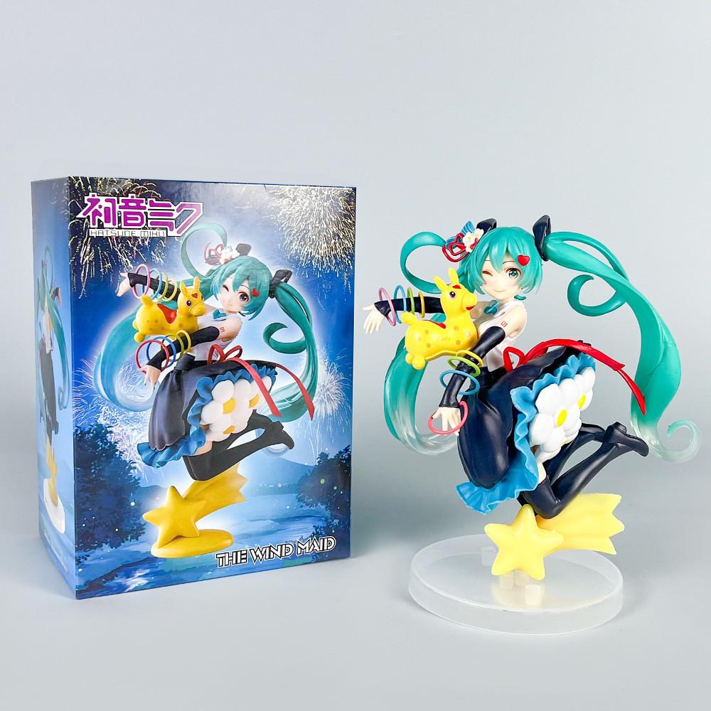 Юбка Мику Хацунэ с цветами, Прыгающая модель, Украшение для рабочего стола и комнаты