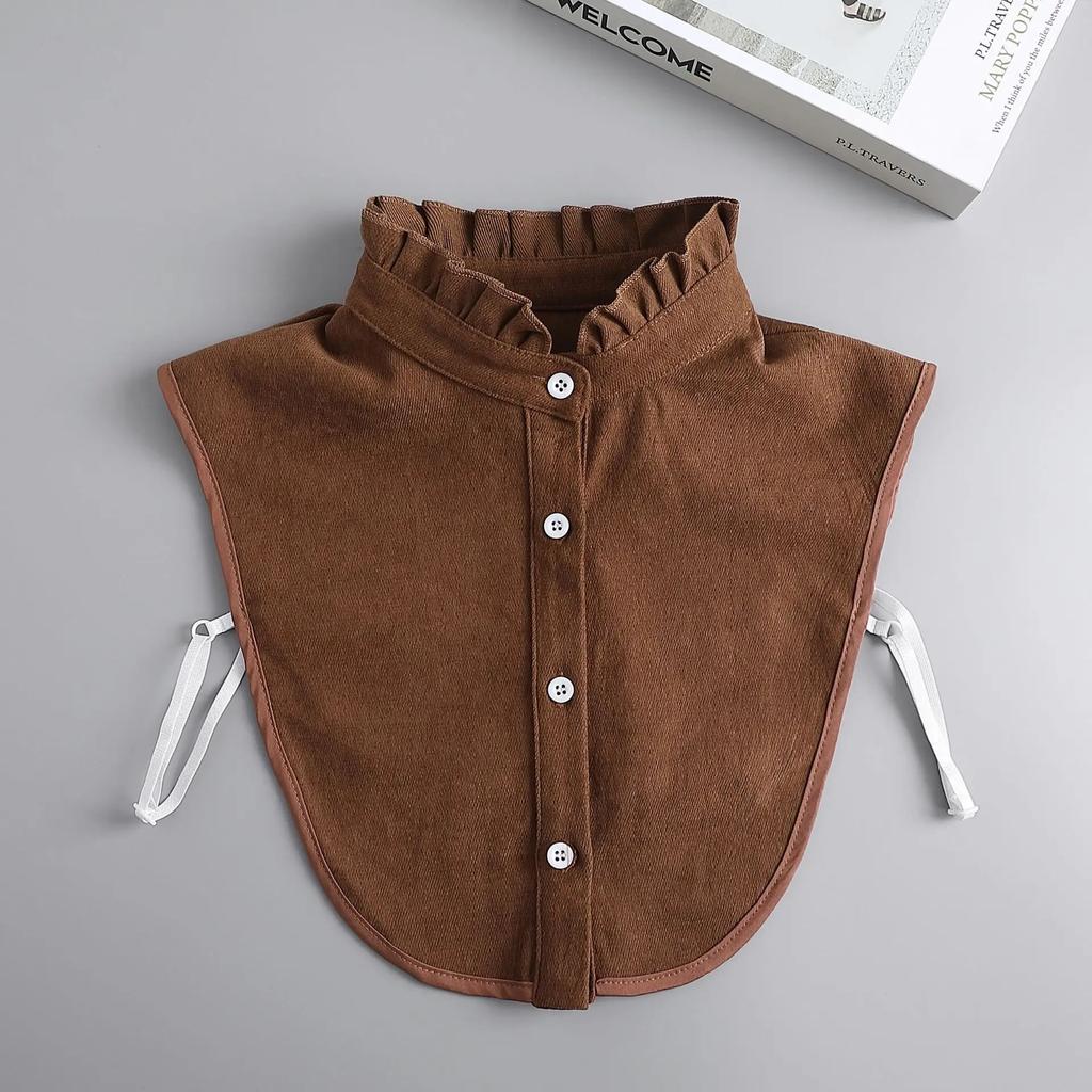 Женский воротник-стойка с отворотом, ложный воротник, свитер, фальшивый воротник, рубашка-стойка с отворотом в корейском стиле, съемный воротник, искусственный воротник