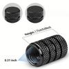 Tire Valve Cap Set, Corrosion Resistant, Universal Stem Covers For Cars Trucks Motorcycles SUVs And Bikes