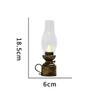 Vintage Decor Retro Candle Holder Candle Stick Lamp with Button Battery Table Light Oil Lamp