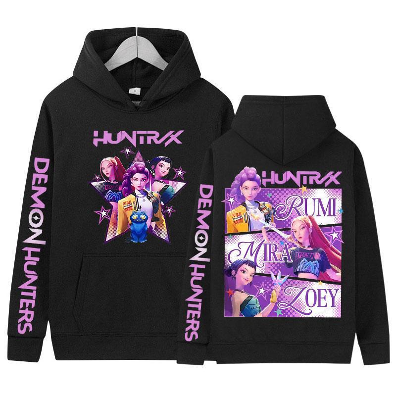 Demon Hunters Hoody 2025 K-pop Movie Aesthetic Clothing Graphic Sweatshirt Men Women Fashion Harajuku Long Sleeve Pullover Hoody
