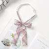 JK Bow Tie for Women, Japanese Uniform Shirt, College Style Student Plaid Tie, Men's Free Ribbon Accessories
