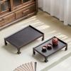 Zen Bamboo High-legged Tea Tray Household High-end Dry Tea Tray Cup Kettle Storage Tray