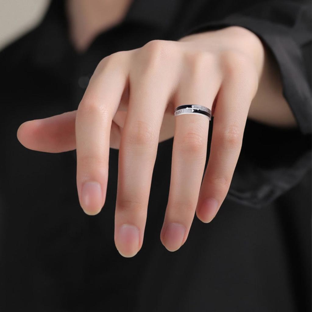 Adjustable Cross Ring, Stainless Steel Punk Jewelry for Women Men, Comfort Fit Daily Wear Gift Idea