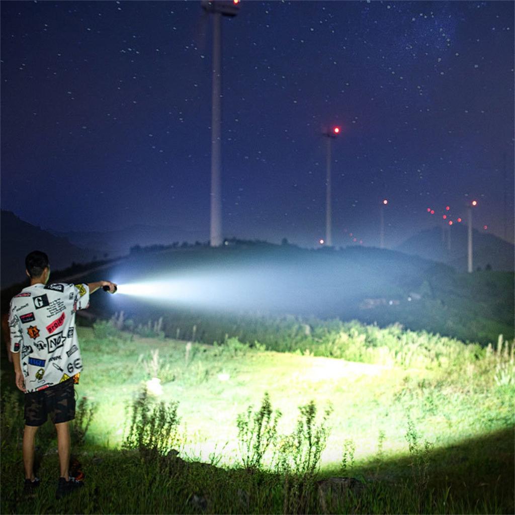 Мощный светодиодный фонарик с USB-перезаряжаемым водонепроницаемым фонариком Ultra Bright